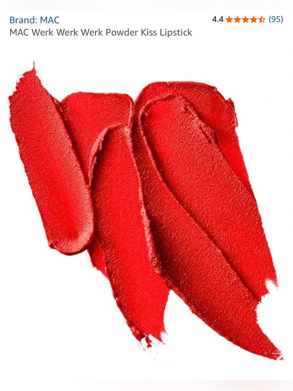 MAC Cosmetics Matte Lipstick in Bold Red (Werk, Werk, Werk 922)